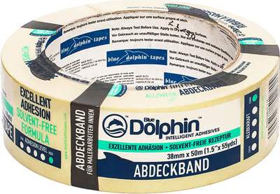 Лента малярная Blue Dolphin 38мм