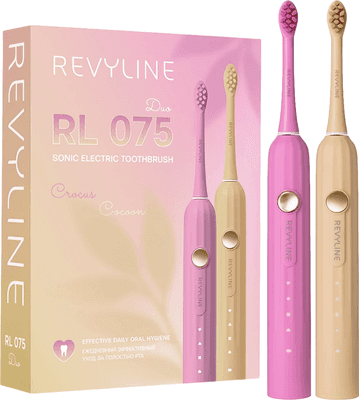 Набор звуковых зубных щеток Revyline RL 075 DUO / 8814