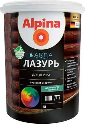 Лазурь для древесины Alpina Аква