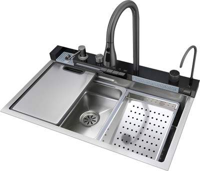 Мойка кухонная со смесителем Cerutti Spa Gloria Nano Embos CT11888