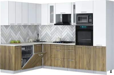 Кухонный гарнитур Interline Мила Gloss 1.896х2.78