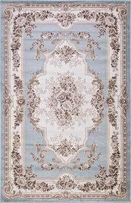 Ковер Merinos Valencia Deluxe 4015-STAN-L.BLUE-BROWN