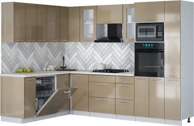 Кухонный гарнитур Interline Мила Gloss 1.896х2.88