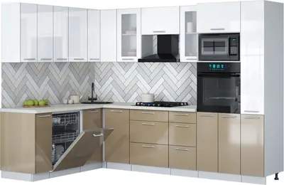 Кухонный гарнитур Interline Мила Gloss 1.896х2.88