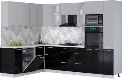 Кухонный гарнитур Interline Мила Gloss 1.896х2.88
