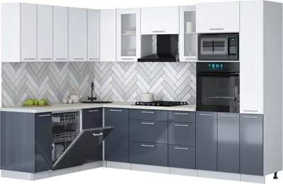Кухонный гарнитур Interline Мила Gloss 1.896х2.88