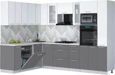 Кухонный гарнитур Interline Мила Gloss 1.896х2.88
