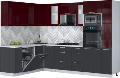 Кухонный гарнитур Interline Мила Gloss 1.896х2.88