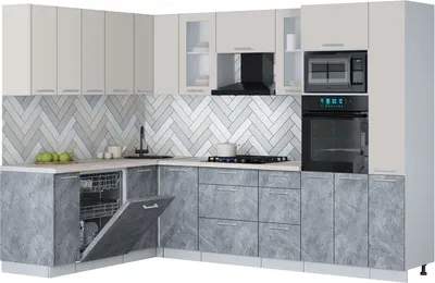 Кухонный гарнитур Interline Мила Gloss 1.896х2.88