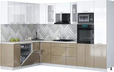 Кухонный гарнитур Interline Мила Gloss 1.896х2.98