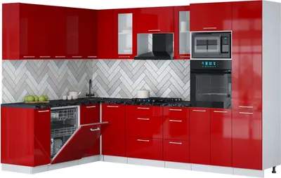 Кухонный гарнитур Interline Мила Gloss 1.896х2.98
