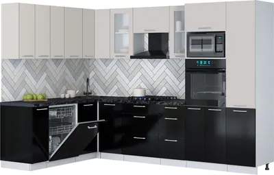 Кухонный гарнитур Interline Мила Gloss 1.896х2.98