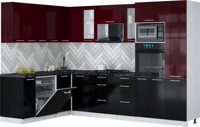 Кухонный гарнитур Interline Мила Gloss 1.896х2.98