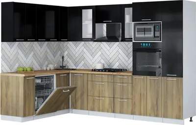Кухонный гарнитур Interline Мила Gloss 1.896х2.98