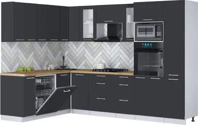 Кухонный гарнитур Interline Мила Gloss 1.896х2.98