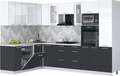 Кухонный гарнитур Interline Мила Gloss 1.896х2.98