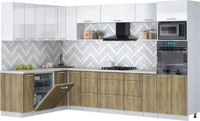 Кухонный гарнитур Interline Мила Gloss 1.896х3.18