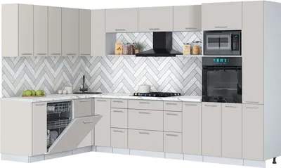 Кухонный гарнитур Interline Мила Gloss 1.896х3.28