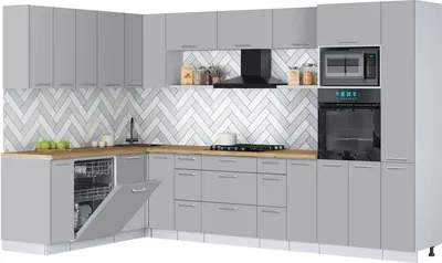 Кухонный гарнитур Interline Мила Gloss 1.896х3.28