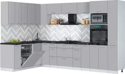 Кухонный гарнитур Interline Мила Gloss 1.896х3.28