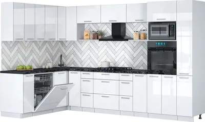 Кухонный гарнитур Interline Мила Gloss 1.896х3.28