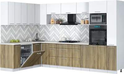 Кухонный гарнитур Interline Мила Gloss 1.896х3.28
