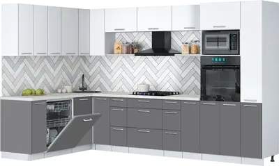 Кухонный гарнитур Interline Мила Gloss 1.896х3.28