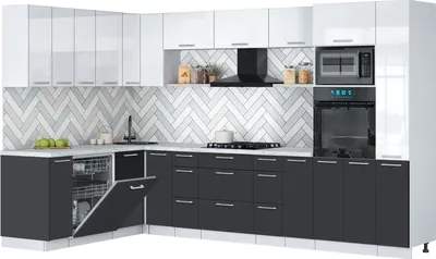 Кухонный гарнитур Interline Мила Gloss 1.896х3.28