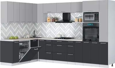 Кухонный гарнитур Interline Мила Gloss 1.896х3.28
