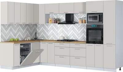 Кухонный гарнитур Interline Мила Gloss 1.896х3.38