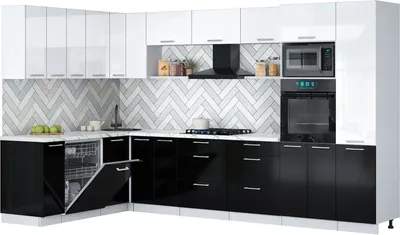 Кухонный гарнитур Interline Мила Gloss 1.896х3.38