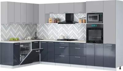 Кухонный гарнитур Interline Мила Gloss 1.896х3.38