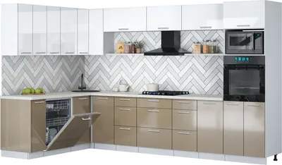 Кухонный гарнитур Interline Мила Gloss 1.896х3.38-2