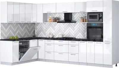 Кухонный гарнитур Interline Мила Gloss 1.896х3.48