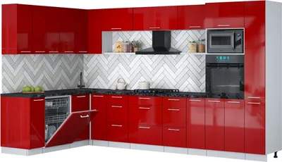 Кухонный гарнитур Interline Мила Gloss 1.896х3.48
