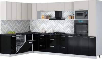 Кухонный гарнитур Interline Мила Gloss 1.896х3.48
