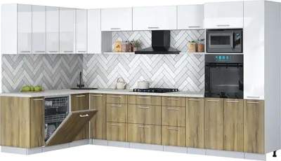 Кухонный гарнитур Interline Мила Gloss 1.896х3.48