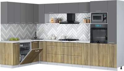 Кухонный гарнитур Interline Мила Gloss 1.896х3.48