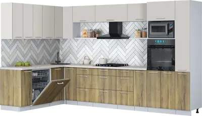 Кухонный гарнитур Interline Мила Gloss 1.896х3.48