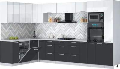 Кухонный гарнитур Interline Мила Gloss 1.896х3.48