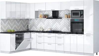 Кухонный гарнитур Interline Мила Gloss 1.896х3.58