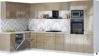 Кухонный гарнитур Interline Мила Gloss 1.896х3.58