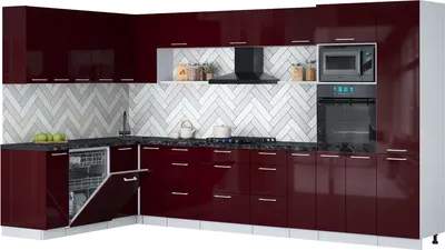 Кухонный гарнитур Interline Мила Gloss 1.896х3.58