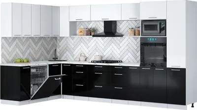 Кухонный гарнитур Interline Мила Gloss 1.896х3.58