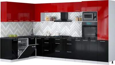 Кухонный гарнитур Interline Мила Gloss 1.896х3.58