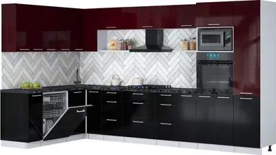 Кухонный гарнитур Interline Мила Gloss 1.896х3.58