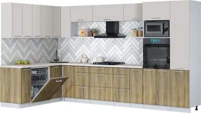 Кухонный гарнитур Interline Мила Gloss 1.896х3.58