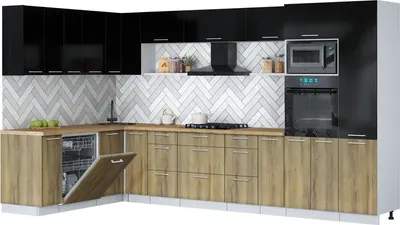 Кухонный гарнитур Interline Мила Gloss 1.896х3.58