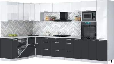 Кухонный гарнитур Interline Мила Gloss 1.896х3.58