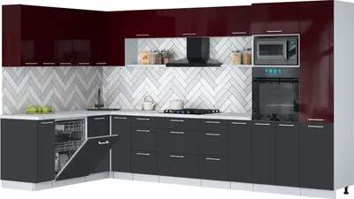Кухонный гарнитур Interline Мила Gloss 1.896х3.58